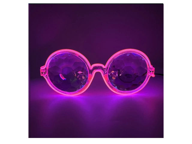 Lentes Prisma Luz Fiesta Cotillon Neon Led A Pila