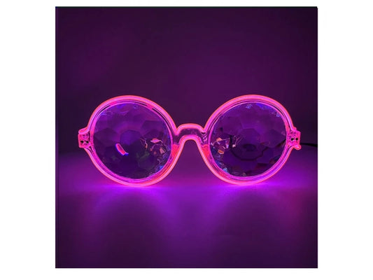 Lentes Prisma Luz Fiesta Cotillon Neon Led A Pila