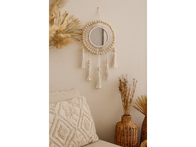 Espejo con Macramé estilo Bohemio 3 medidas