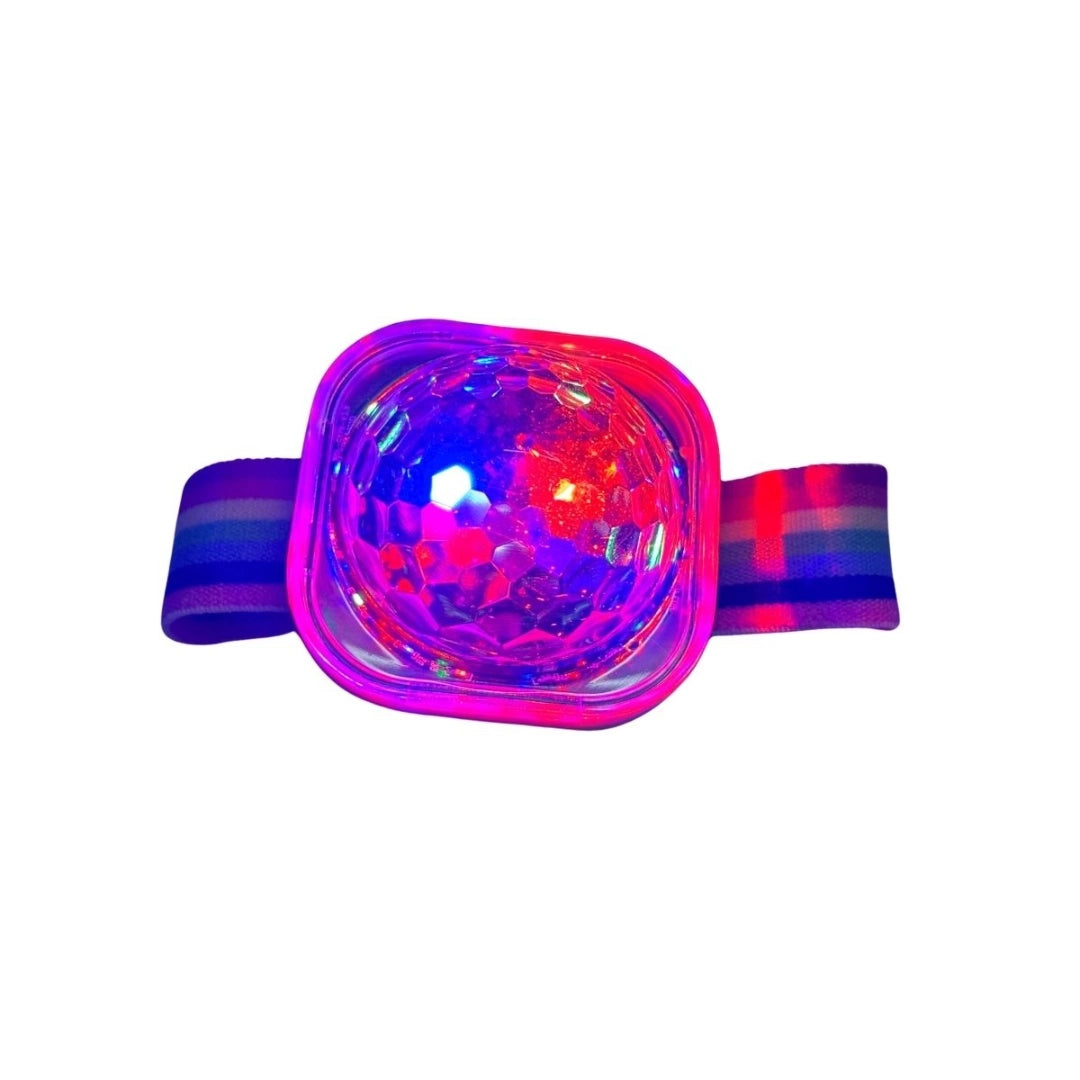 Pulsera Cotillón Disco Led Circular Carga Usb