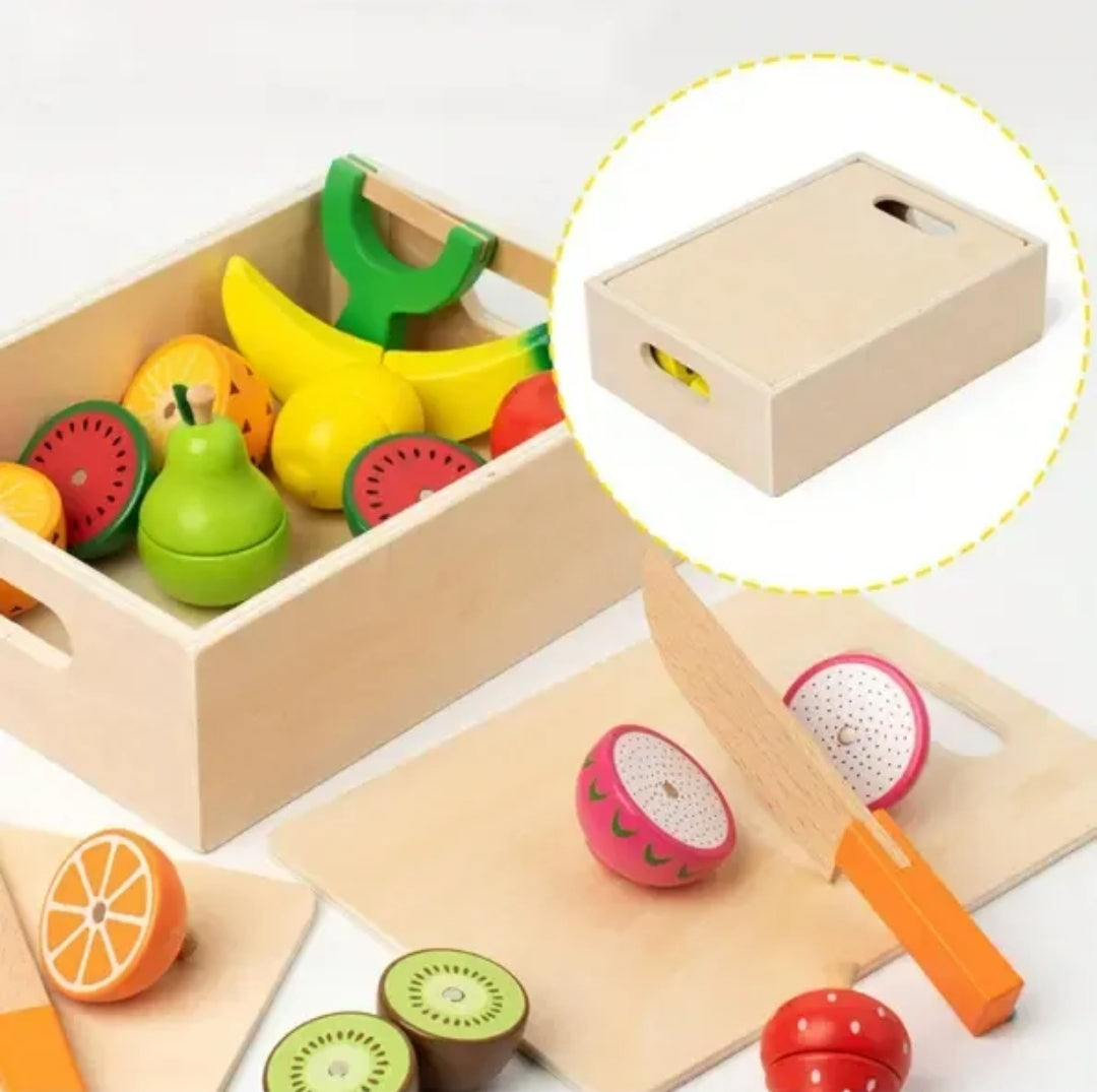 Juego de Frutas Magnéticas de Madera 16 Piezas