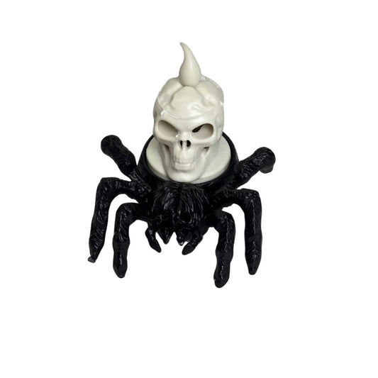 Vela Led Araña Con Calavera Decoración Halloween